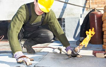 Stonham Aspal flat roof construction